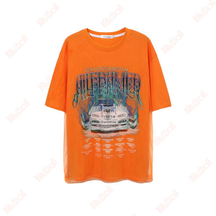 orange t shirt printing